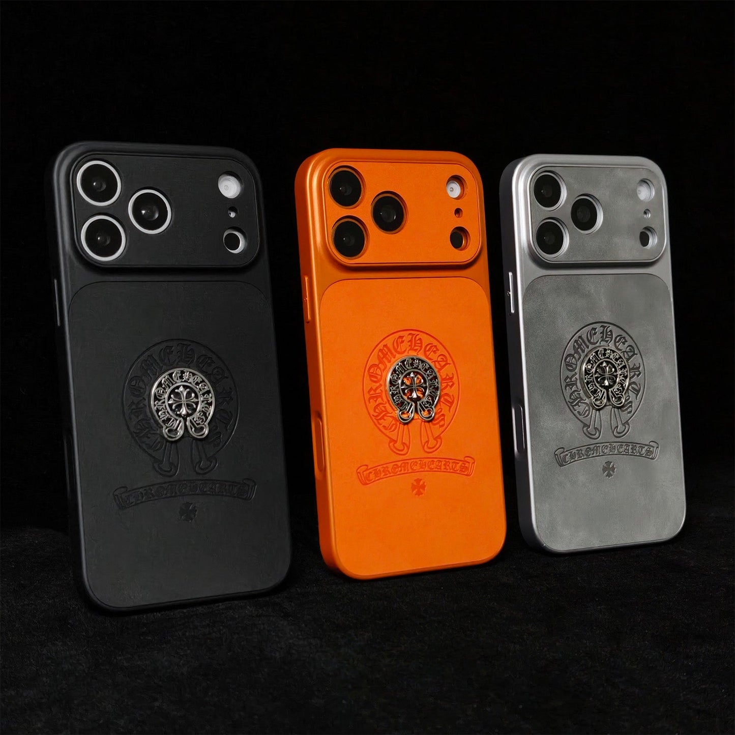 CR HEARTS CROSS EMBOSSED