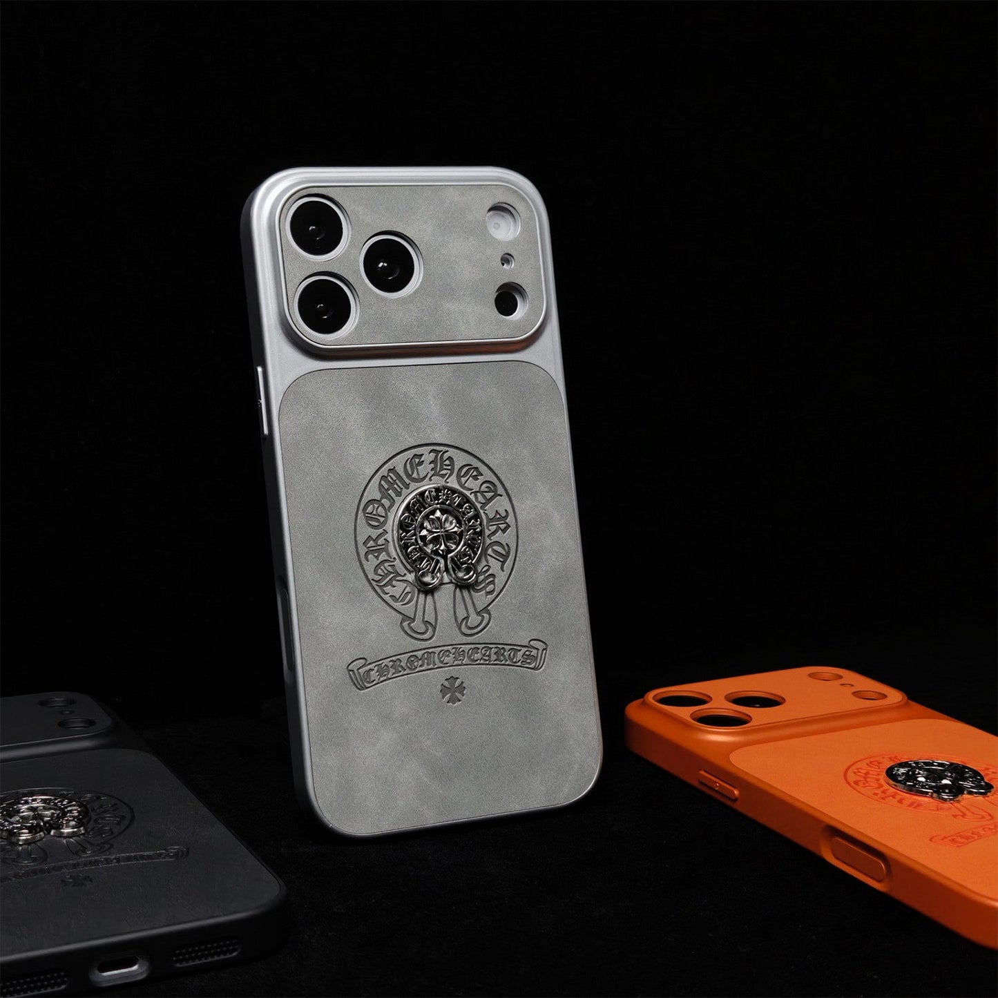 CR HEARTS CROSS EMBOSSED