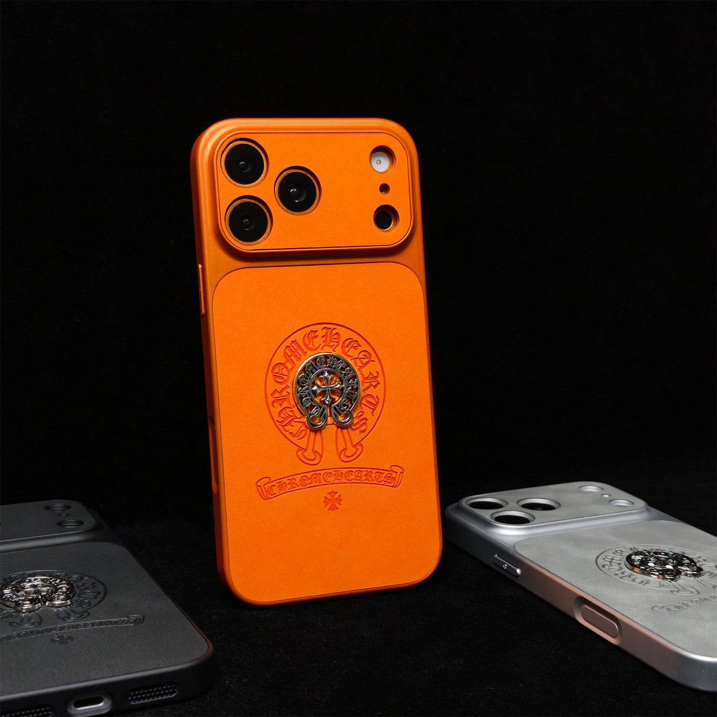 CR HEARTS CROSS EMBOSSED