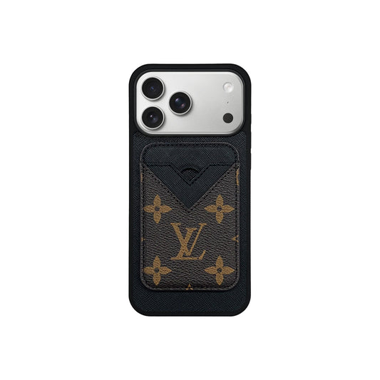 MAGSAFE CARDHOLDER LV BLACK AND BROWN MONOGRAM