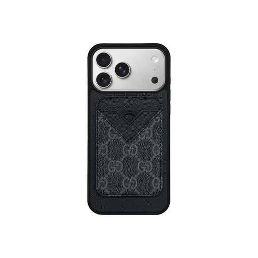 MAGSAFE CARDHOLDER GG BLACK MONOGRAM