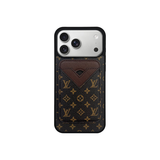 SET MAGSAFE CARDHOLDER LV SMALL MONOGRAM BROWN