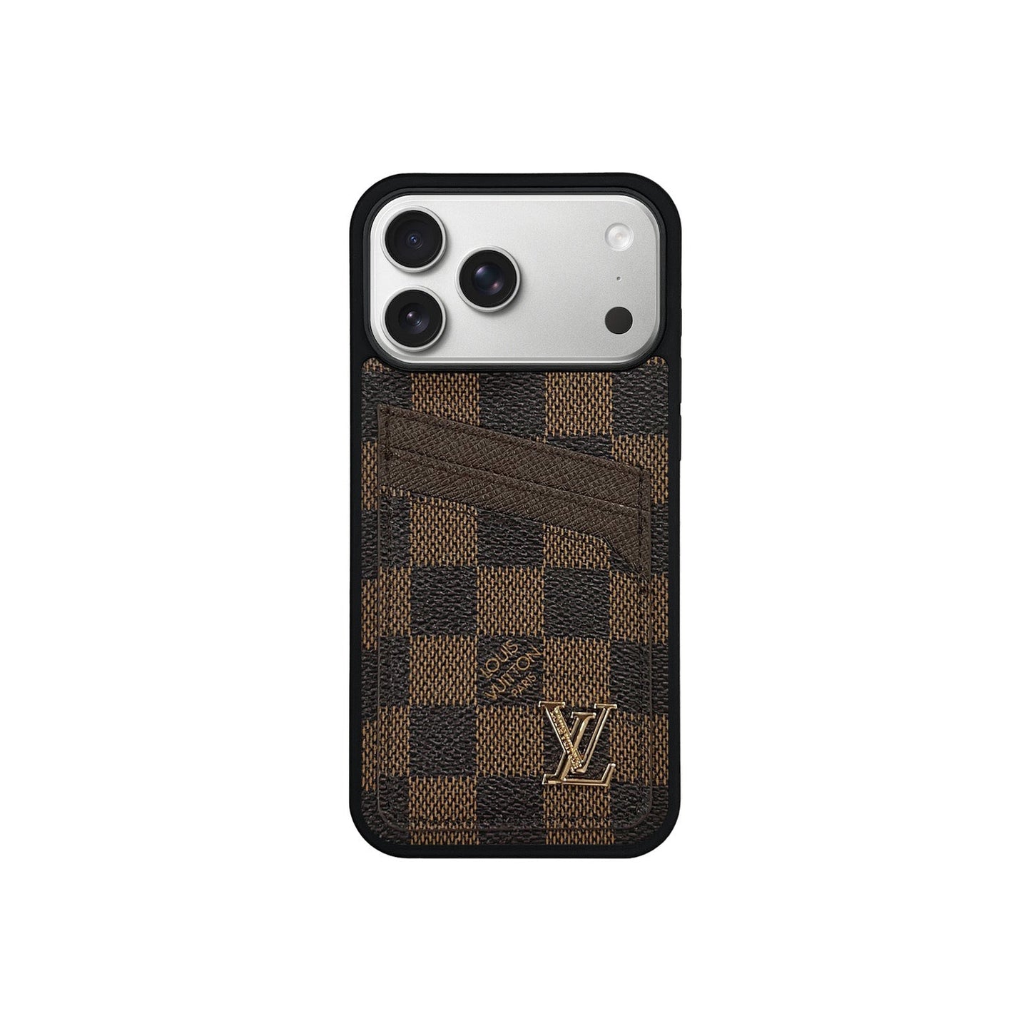 LV BROWN CLASSIC CARDHOLDER FULLY COVERED