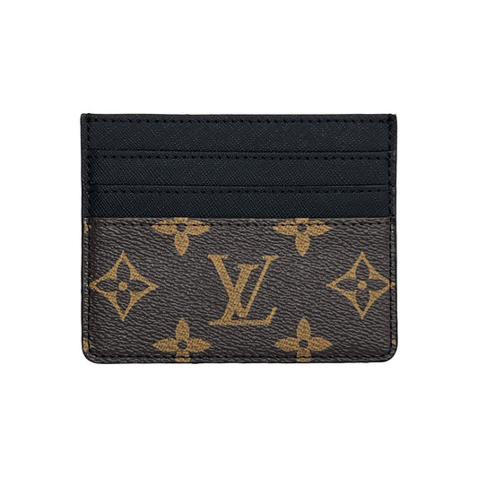 LV BLACK AND BROWN MONOGRAM CARD HOLDER
