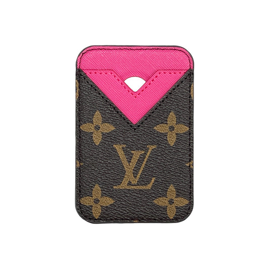LV BROWN/PINK MAGSAFE CARDHOLDER